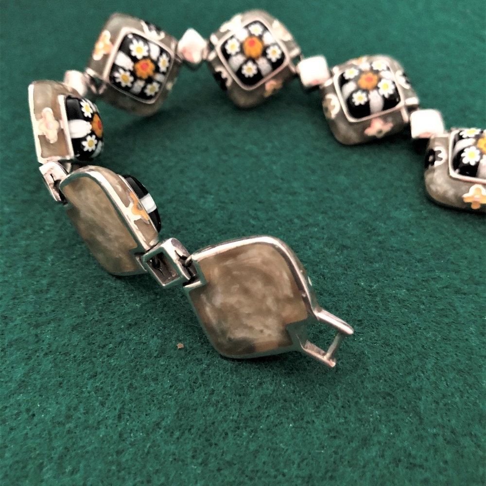 ALANK Murano Millefiori Italian glass Bracelet - Picture 8 of 9